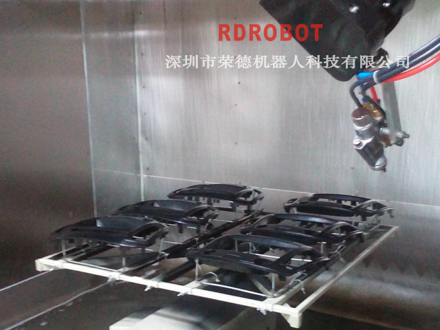 汽車(chē)DVD面板機(jī)器人自動(dòng)噴涂